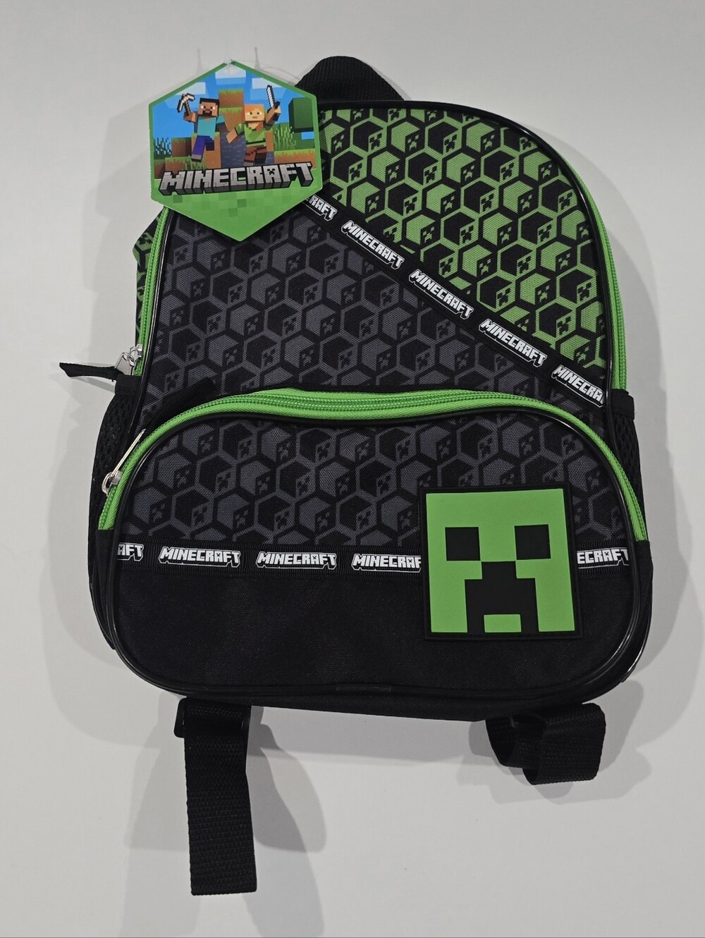 Boys Black & Green Backpack